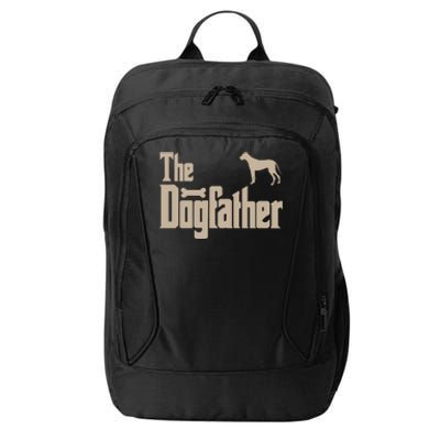 Great Dane Dog Lovers Gifts The Dogfather City Backpack