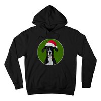 Great Dane Dog In Santa Hat For Christmas Hoodie