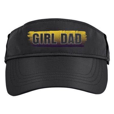 Girl Dad Dunking Tribute Memorial # Girl Dad Distressed Adult Drive Performance Visor