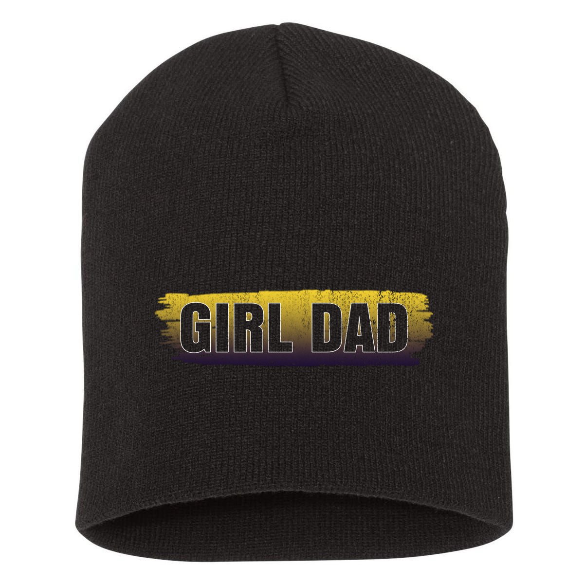 Girl Dad Dunking Tribute Memorial # Girl Dad Distressed Short Acrylic Beanie