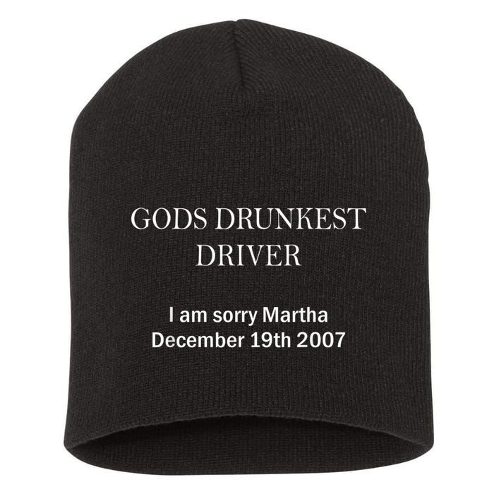 Gods Drunkest Driver I Am Sorry M.Ar.Tha December 19th 2007 Short Acrylic Beanie