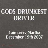 Gods Drunkest Driver I Am Sorry Martha December 19th 2007 Cotton Canvas Backpack
