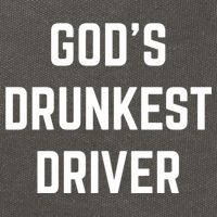 God's Drunkest Driver Funny Tee Cotton Canvas Backpack