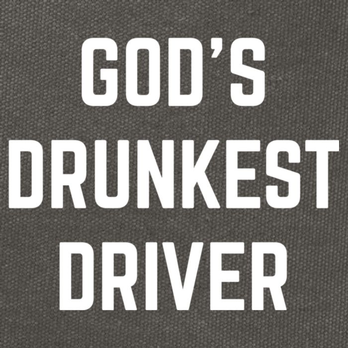 God's Drunkest Driver Funny Tee Cotton Canvas Backpack