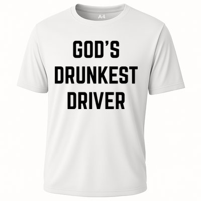 God's Drunkest Driver Funny Tee Cooling Performance Crew T-Shirt