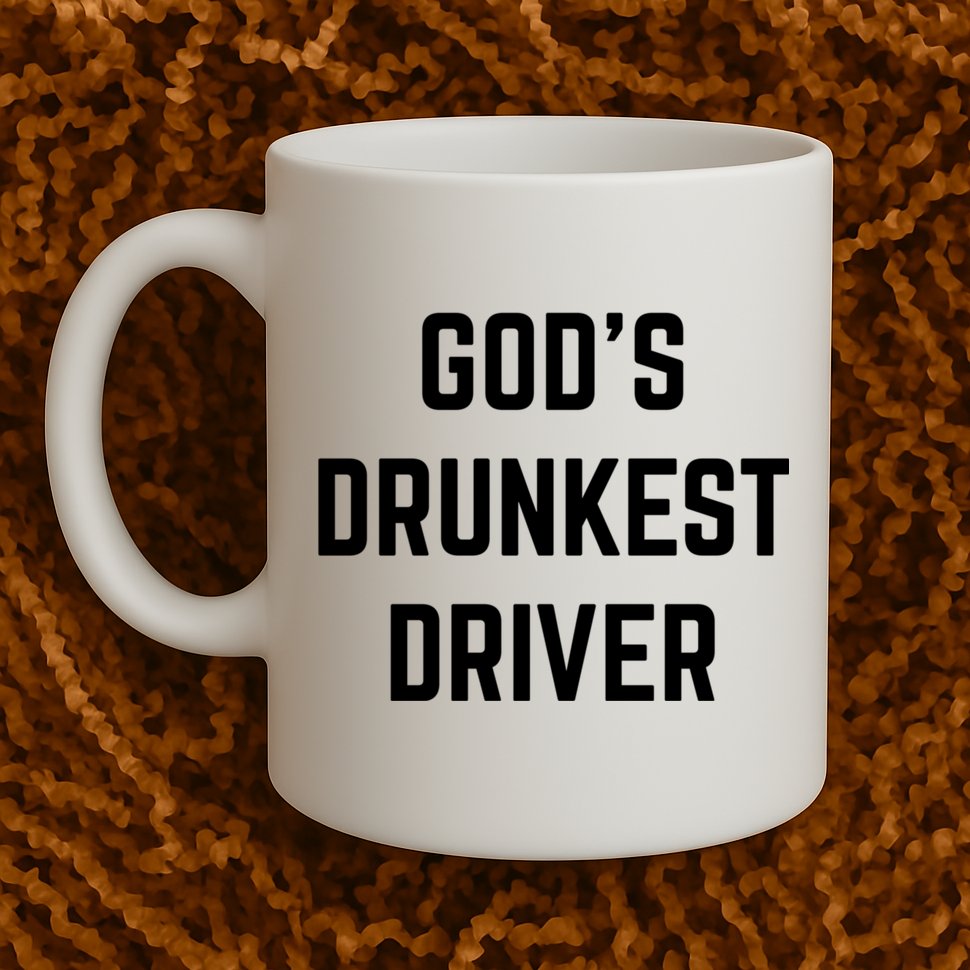 God's Drunkest Driver Funny Tee Mug