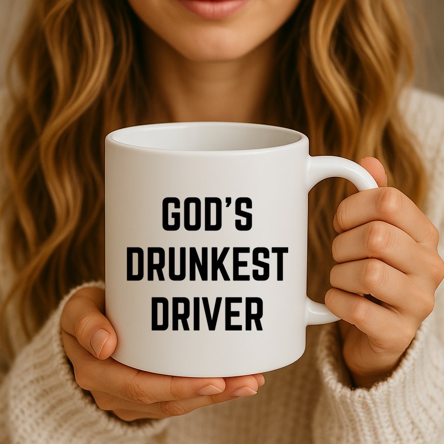 God's Drunkest Driver Funny Tee Mug