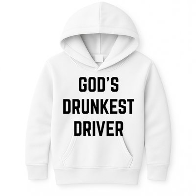 God's Drunkest Driver Funny Tee Kids Hoodie