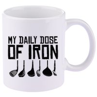 Golf Daily Dose Of Iron 11oz C Handle Ceramic Mug