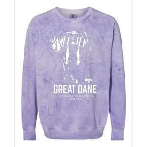 Great Dane Dog Of The Coolest Pup Lovers Colorblast Crewneck Sweatshirt