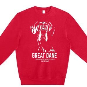 Great Dane Dog Of The Coolest Pup Lovers Premium Crewneck Sweatshirt