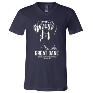 Great Dane Dog Of The Coolest Pup Lovers V-Neck T-Shirt