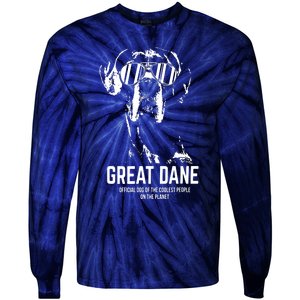 Great Dane Dog Of The Coolest Pup Lovers Tie-Dye Long Sleeve Shirt