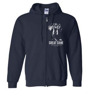 Great Dane Dog Of The Coolest Pup Lovers Full Zip Hoodie