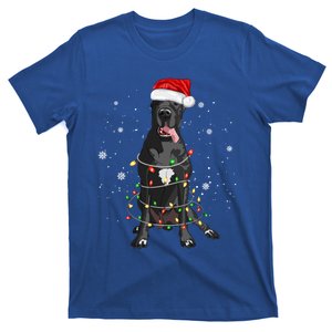 Great Dane Dog Tree Christmas Lights Xmas Pajama Matching Gift T-Shirt