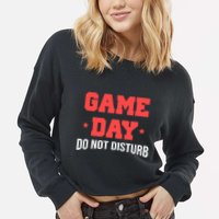 Game Day Do Not Disturb Cropped Pullover Crew
