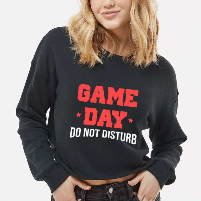 Game Day Do Not Disturb Cropped Pullover Crew