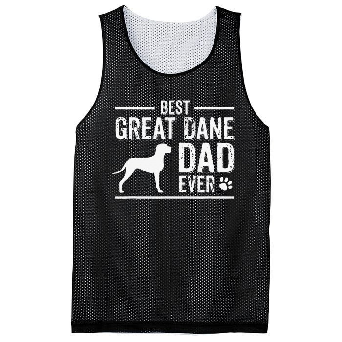 Great Dane Dad Best Dog Owner Ever Mesh Reversible Basketball Jersey Tank