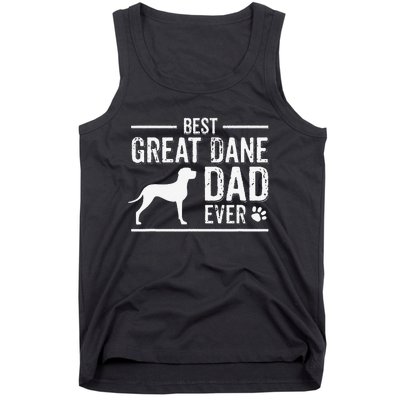 Great Dane Dad Best Dog Owner Ever Tank Top