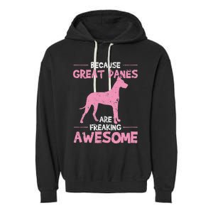 Great Dane Dog Awesome Garment-Dyed Fleece Hoodie