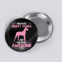Great Dane Dog Awesome Button