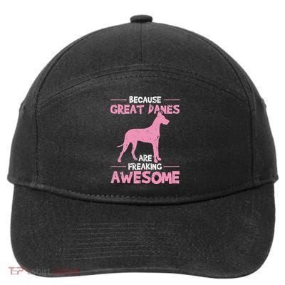 Great Dane Dog Awesome 7-Panel Snapback Hat