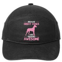 Great Dane Dog Awesome 7-Panel Snapback Hat