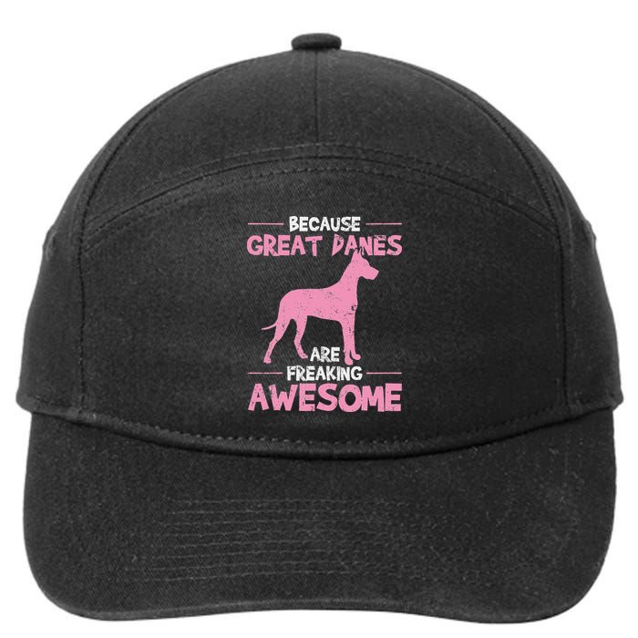 Great Dane Dog Awesome 7-Panel Snapback Hat