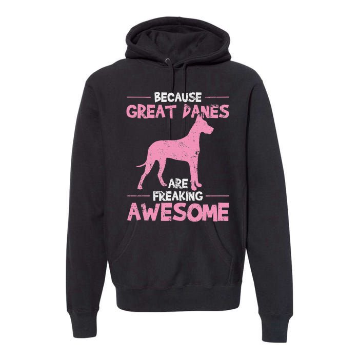 Great Dane Dog Awesome Premium Hoodie