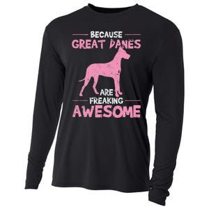 Great Dane Dog Awesome Cooling Performance Long Sleeve Crew