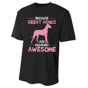 Great Dane Dog Awesome Performance Sprint T-Shirt