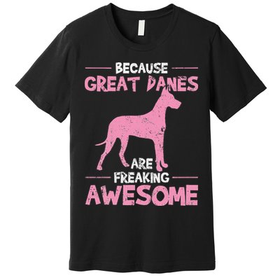 Great Dane Dog Awesome Premium T-Shirt