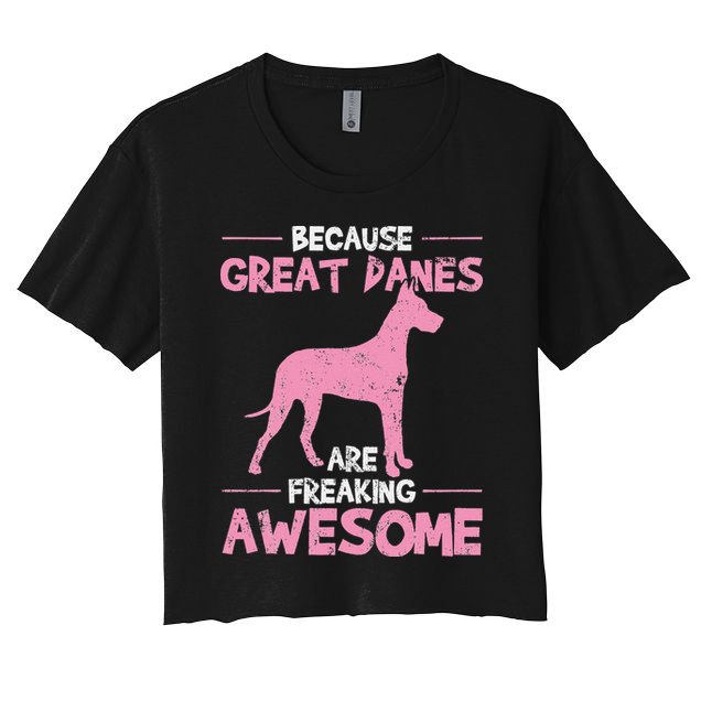 Great Dane Dog Awesome Crop Top