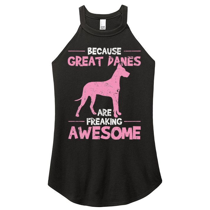 Great Dane Dog Awesome Women's Perfect Tri Rocker Tank