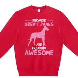 Great Dane Dog Awesome Premium Crewneck Sweatshirt