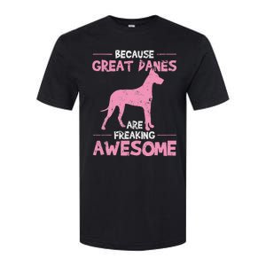 Great Dane Dog Awesome Softstyle CVC T-Shirt