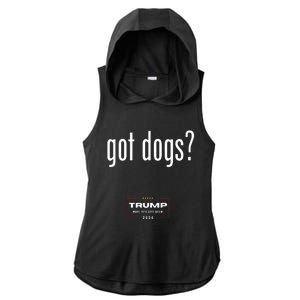 Got Dogs Eating The Dogs Cats Trump Make Pets Safe Again Ladies PosiCharge Tri-Blend Wicking Draft Hoodie Tank