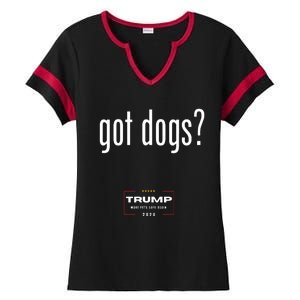 Got Dogs Eating The Dogs Cats Trump Make Pets Safe Again Ladies Halftime Notch Neck Tee