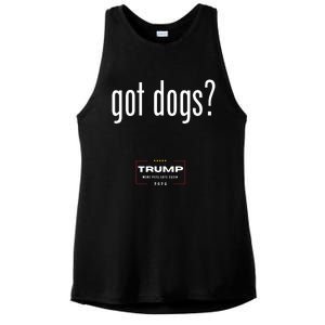 Got Dogs Eating The Dogs Cats Trump Make Pets Safe Again Ladies PosiCharge Tri-Blend Wicking Tank