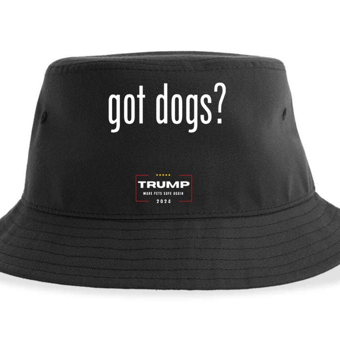 Got Dogs Eating The Dogs Cats Trump Make Pets Safe Again Sustainable Bucket Hat