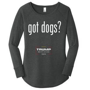 Got Dogs Eating The Dogs Cats Trump Make Pets Safe Again Women's Perfect Tri Tunic Long Sleeve Shirt