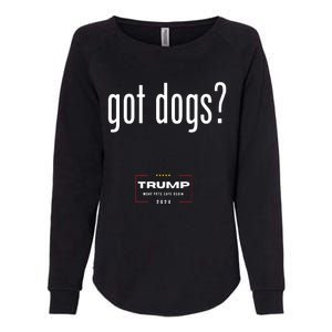 Got Dogs Eating The Dogs Cats Trump Make Pets Safe Again Womens California Wash Sweatshirt