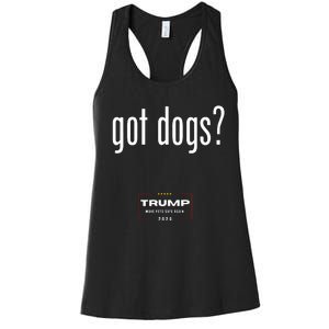 Got Dogs Eating The Dogs Cats Trump Make Pets Safe Again Women's Racerback Tank