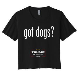 Got Dogs Eating The Dogs Cats Trump Make Pets Safe Again Women's Crop Top Tee