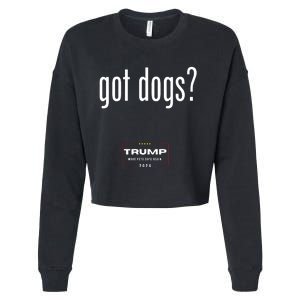 Got Dogs Eating The Dogs Cats Trump Make Pets Safe Again Cropped Pullover Crew