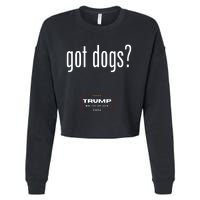 Got Dogs Eating The Dogs Cats Trump Make Pets Safe Again Cropped Pullover Crew