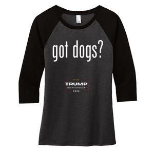 Got Dogs Eating The Dogs Cats Trump Make Pets Safe Again Women's Tri-Blend 3/4-Sleeve Raglan Shirt