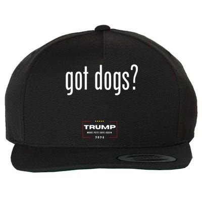 Got Dogs Eating The Dogs Cats Trump Make Pets Safe Again Wool Snapback Cap