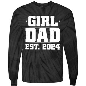 Girl Dad Est 202a4 Tie-Dye Long Sleeve Shirt