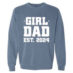 Girl Dad Est 202a4 Garment-Dyed Sweatshirt